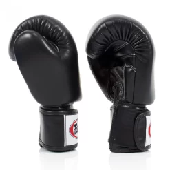 Fairtex BGV19 Black Deluxe Tight-Fit Muay Thai Gloves 7 Fairtex BGV19 Black Deluxe Tight-Fit Muay Thai Gloves -Fight Gear Shop bgv19 bk 4