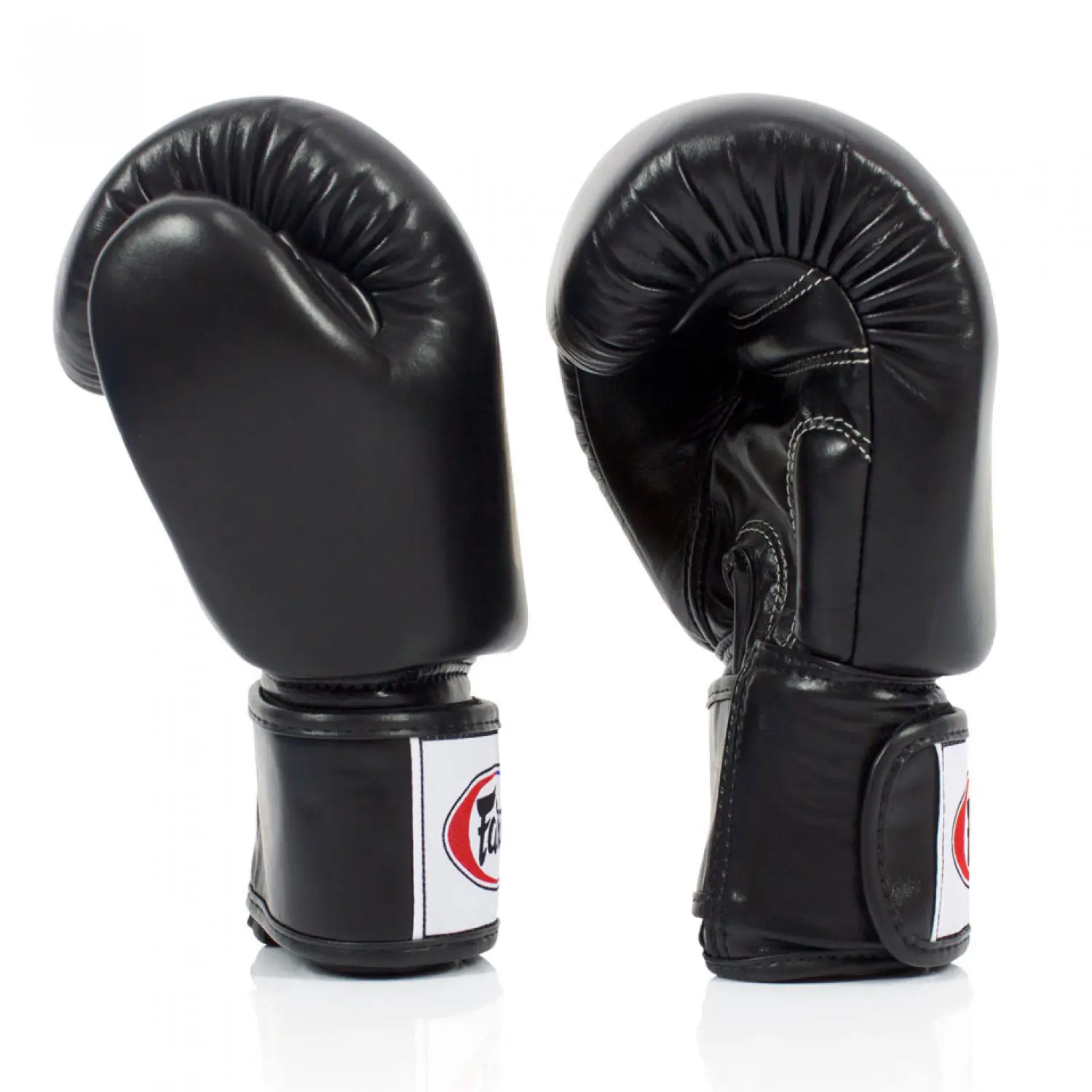 Fairtex BGV19 Black Deluxe Tight-Fit Muay Thai Gloves 4 Fairtex BGV19 Black Deluxe Tight-Fit Muay Thai Gloves - Image 4