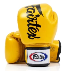 Fairtex BGV19 Gold Deluxe Tight-Fit Muay Thai Gloves