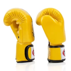 Fairtex BGV19 Gold Deluxe Tight-Fit Muay Thai Gloves -Fight Gear Shop bgv19 gold 3 0 1