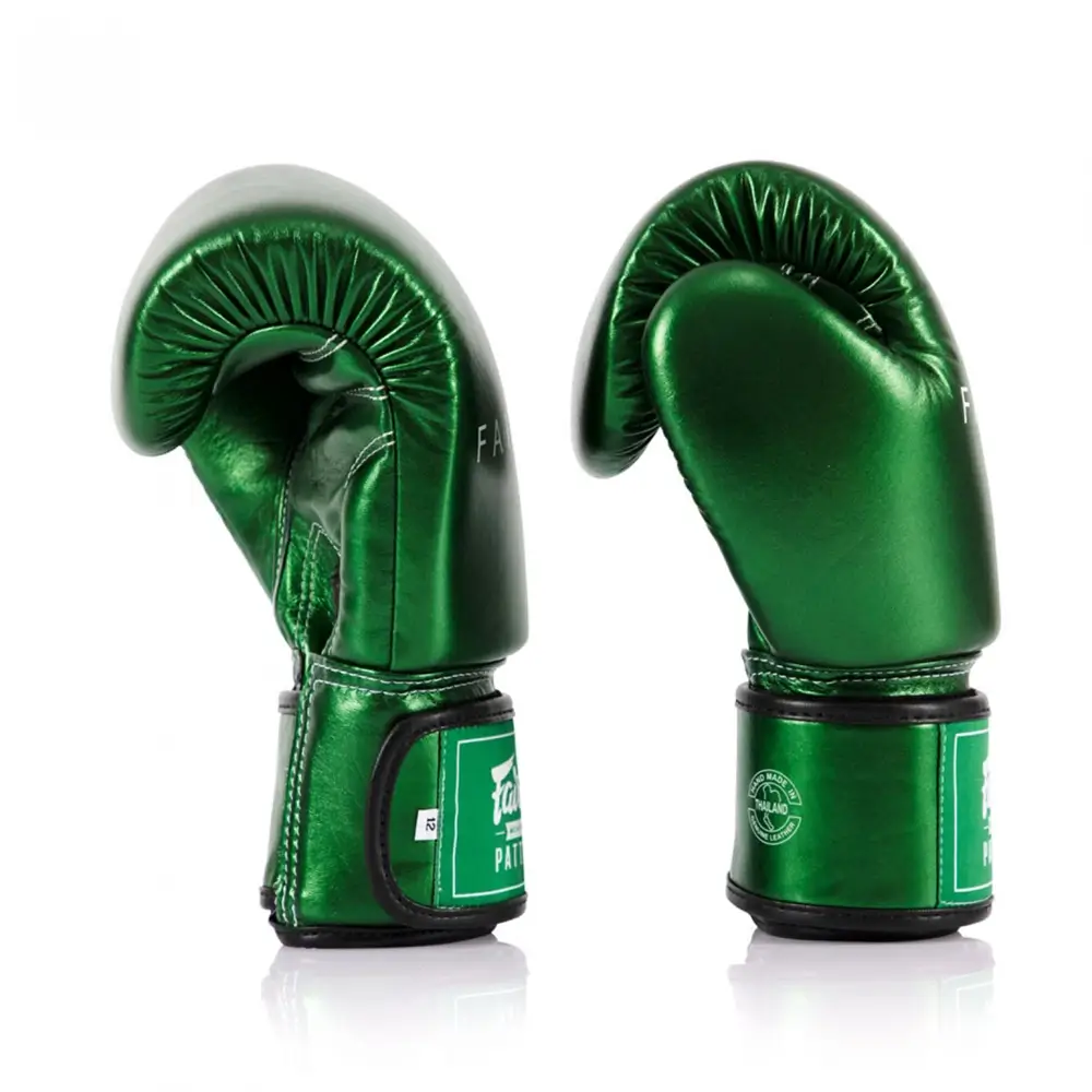 Fairtex BGV22 Metallic Green Muay Thai Gloves 3 Fairtex BGV22 Metallic Green Muay Thai Gloves - Image 3