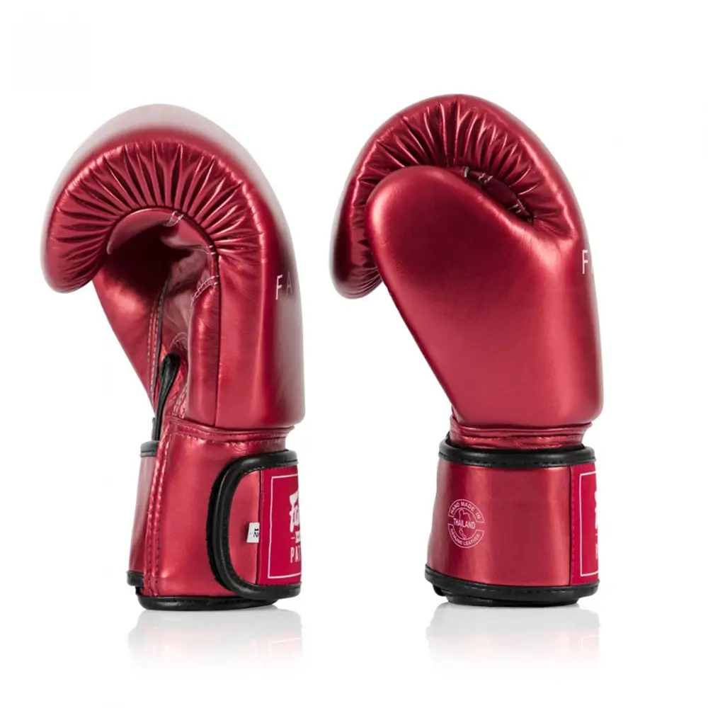 Fairtex BGV22 Metallic Red Muay Thai Gloves 3 Fairtex BGV22 Metallic Red Muay Thai Gloves - Image 3