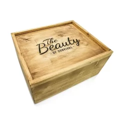 Fairtex BGV24 The Beauty Of Survival Muay Thai Gloves With Wooden Box -Fight Gear Shop bgv24box1