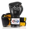 Fairtex BGV9 Black Yellow Mexican Style Muay Thai Gloves