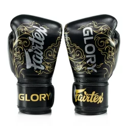 Fairtex X Glory BGVG3 Black Gold Kickboxing Gloves -Fight Gear Shop bgvg3 black gold 2