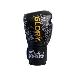 Fairtex X Glory BGVG3 Black Silver Kickboxing Gloves -Fight Gear Shop bgvg3 black silver 6