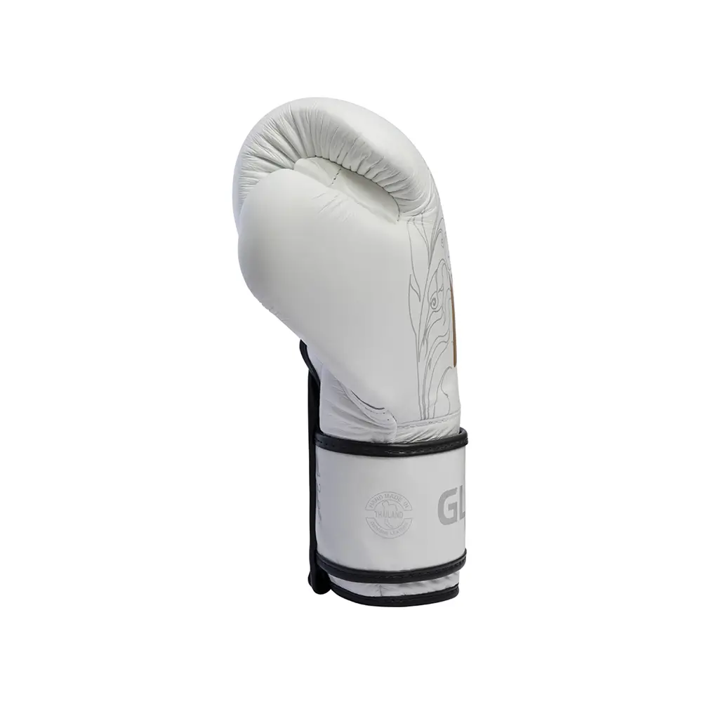 Fairtex X Glory BGVG3 White Kickboxing Gloves 3 Fairtex X Glory BGVG3 White Kickboxing Gloves - Image 3