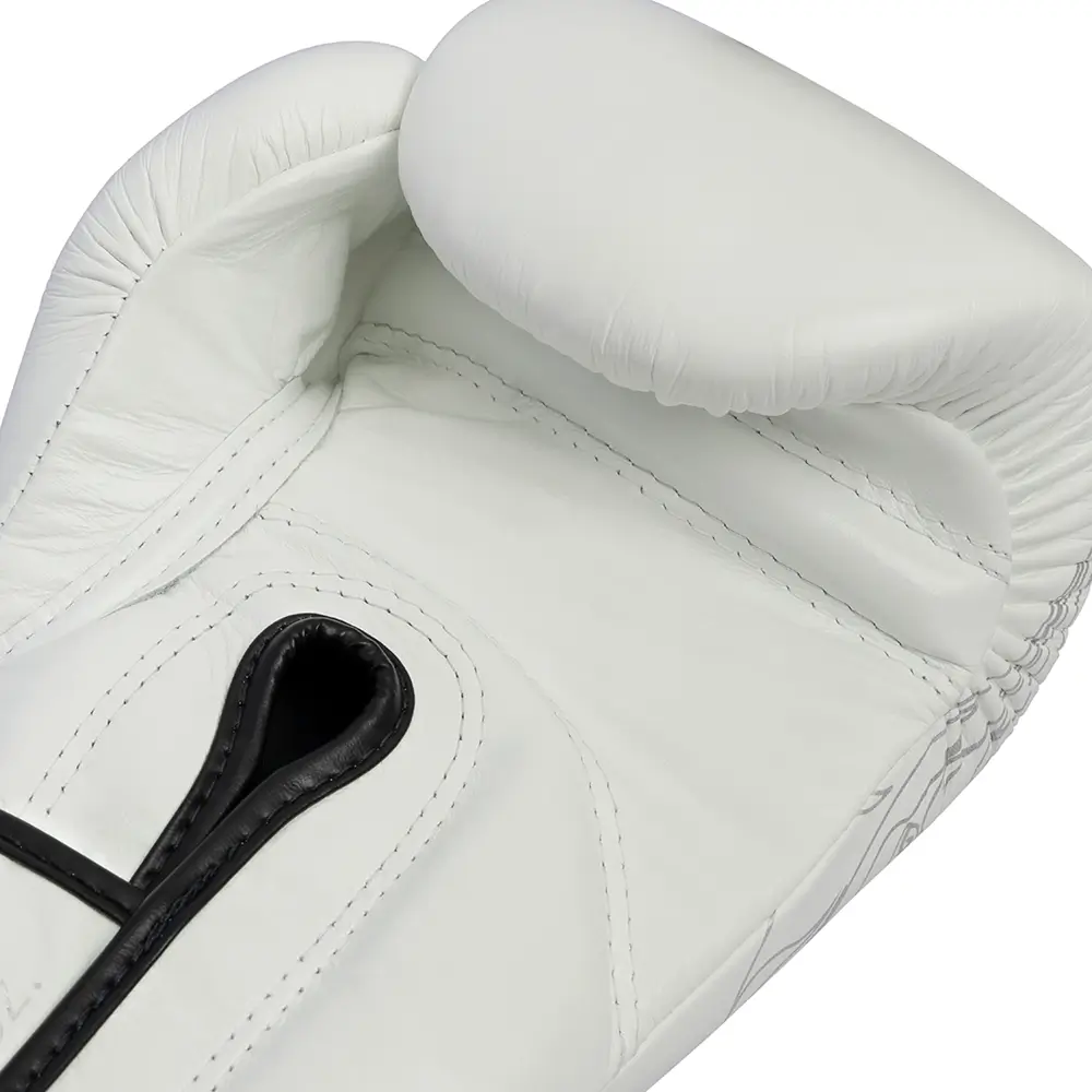 Fairtex X Glory BGVG3 White Kickboxing Gloves 5 Fairtex X Glory BGVG3 White Kickboxing Gloves - Image 5