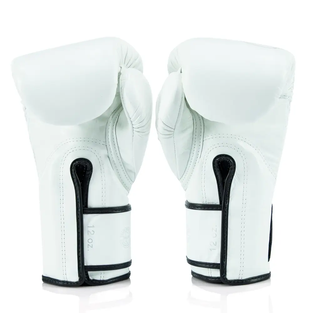 Fairtex X Glory BGVG3 White Kickboxing Gloves 8 Fairtex X Glory BGVG3 White Kickboxing Gloves - Image 8