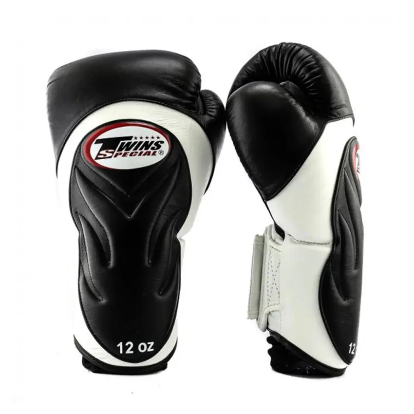 Twins BGVL6 White Black Muay Thai Gloves 1 Twins BGVL6 White Black Muay Thai Gloves