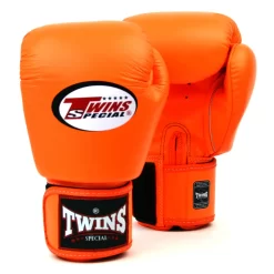 Twins BGVL3 Orange Velcro Muay Thai Gloves