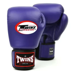 Twins BGVL3 Purple Velcro Muay Thai Gloves