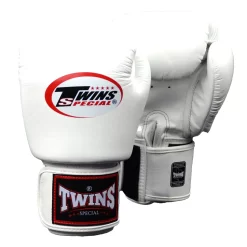 Twins BGVL3 White Velcro Muay Thai Gloves
