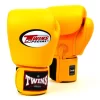 Twins BGVL3 Yellow Velcro Muay Thai Gloves