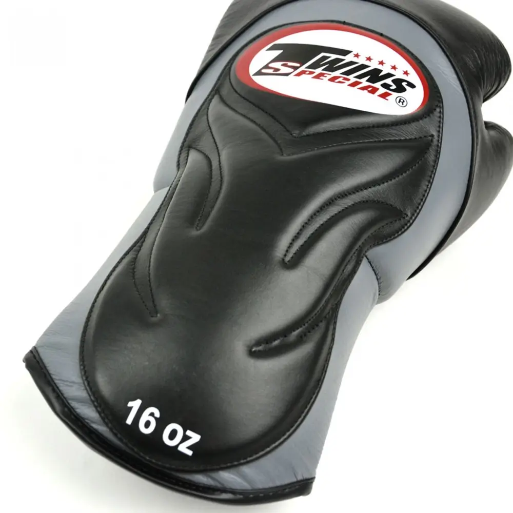Twins BGVL6 Grey Black Muay Thai Gloves 3 Twins BGVL6 Grey Black Muay Thai Gloves - Image 3