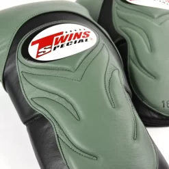 Twins BGVL6 Black Olive Muay Thai Gloves -Fight Gear Shop bgvl6 black olive green 3