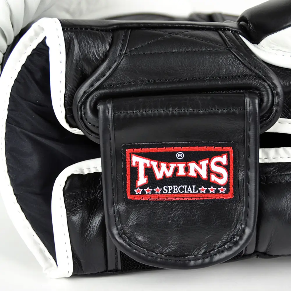 Twins BGVL6 Black White Muay Thai Gloves 5 Twins BGVL6 Black White Muay Thai Gloves - Image 5