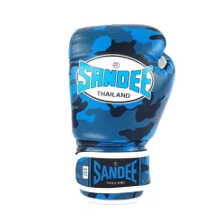 Sandee Camo Blue Muay Thai Gloves -Fight Gear Shop camo blue 1