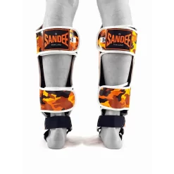 Sandee Camo Orange Shin Guards -Fight Gear Shop camosg2 orwh 4