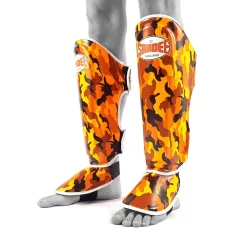 Sandee Camo Orange Shin Guards -Fight Gear Shop camosg2 orwh 5