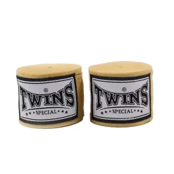 Twins CH5 5m Premium Elastic Handwraps Gold