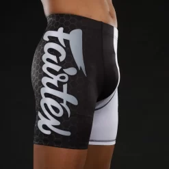 Fairtex CP7 Mens Vale Tudo Shorts Black-White