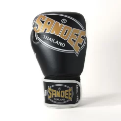 Sandee Cool-Tec 3 Tone Black Muay Thai Gloves -Fight Gear Shop ctbg1 bkgdwh 3