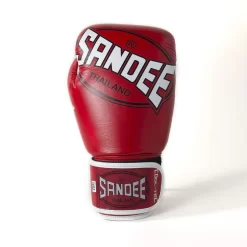 Sandee Cool-Tec 3 Tone Red Muay Thai Gloves -Fight Gear Shop ctbg1 rdwhbk 3