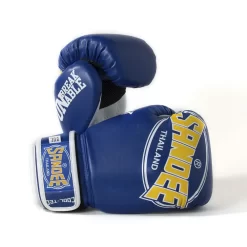 Sandee Cool-Tec Blue Yellow Muay Thai Gloves