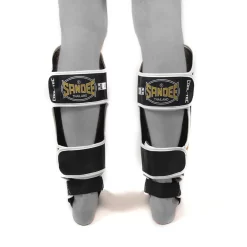 Sandee Cool-Tec Black Gold Shin Guards -Fight Gear Shop ctsg2 bkgdwh 3