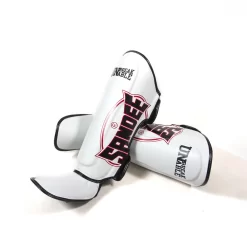 Sandee Cool-Tec White Black Shin Guards