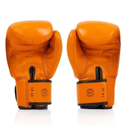 Fairtex BGV19 Orange Deluxe Tight-Fit Muay Thai Gloves -Fight Gear Shop fairtex bgv19 orange 3