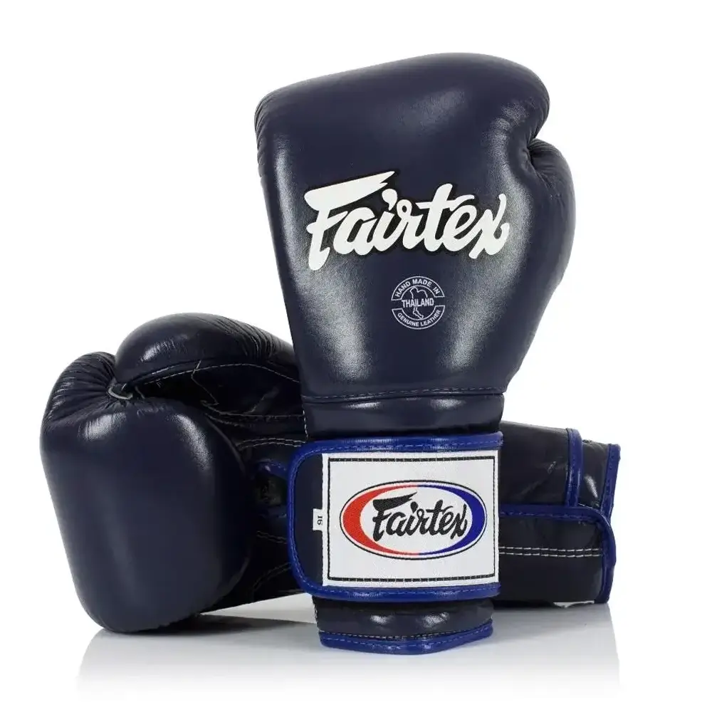 Fairtex BGV9 Blue Mexican Style Muay Thai Gloves 1 Fairtex BGV9 Blue Mexican Style Muay Thai Gloves