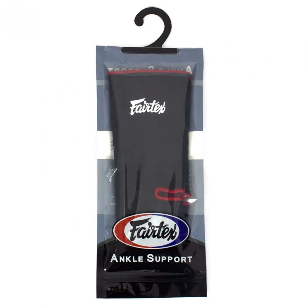 Fairtex AS1 Black Red Ankle Support 2 Fairtex AS1 Black Red Ankle Support - Image 2