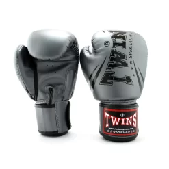 Twins FBGVDM3-TW6 Grey Non-Leather Muay Thai Gloves