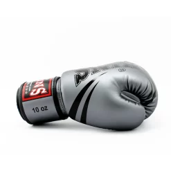 Twins FBGVDM3-TW6 Grey Non-Leather Muay Thai Gloves -Fight Gear Shop fbgvdm3 tw6 grey 3