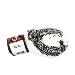 Twins FBGVL3-49 White Flying Dragon Muay Thai Gloves 5 Twins FBGVL3-49 White Flying Dragon Muay Thai Gloves -Fight Gear Shop fbgvl3 49 wh bk 3