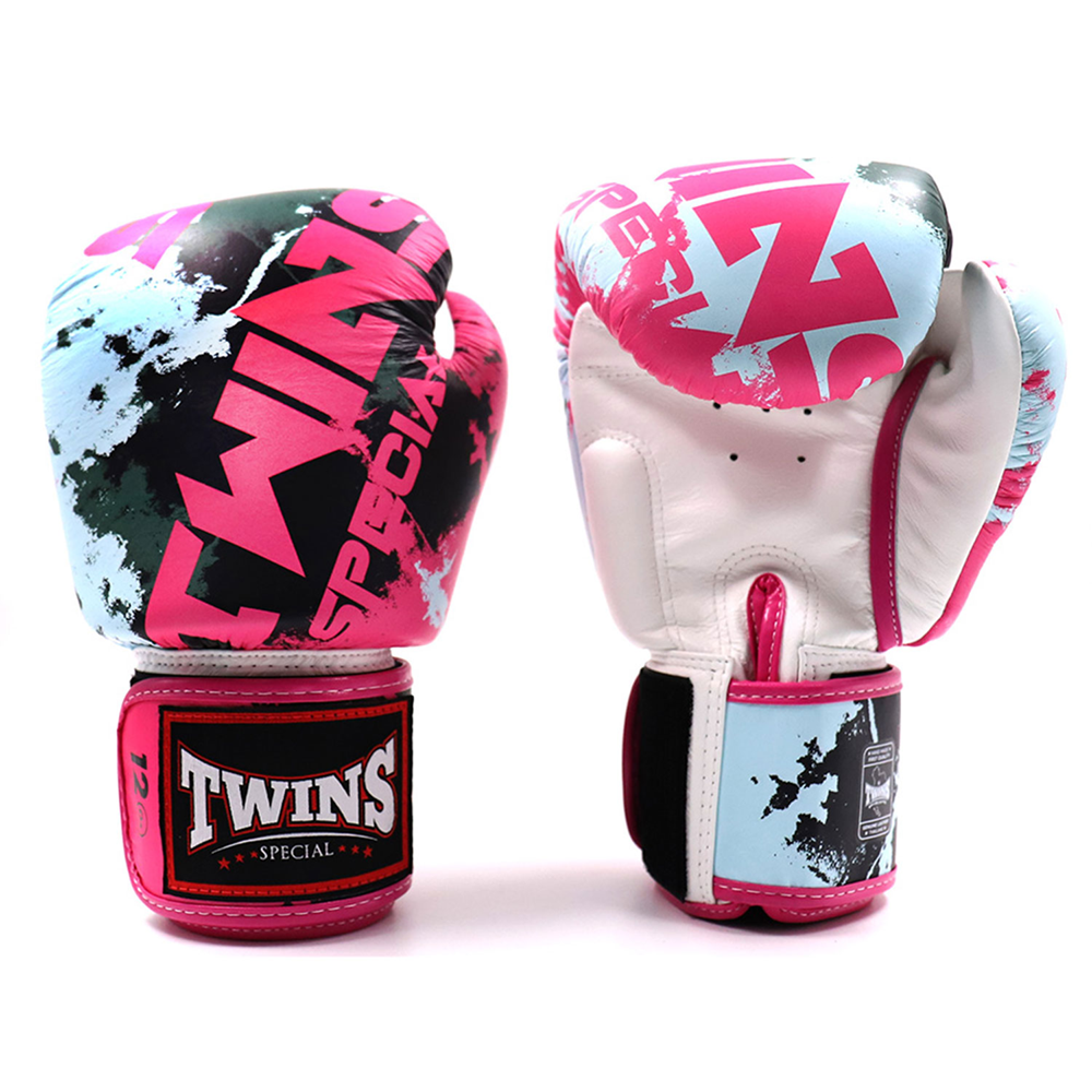 Twins FBGVL3-61 Candy Pink White Muay Thai Boxing Gloves 1 Twins FBGVL3-61 Candy Pink White Muay Thai Boxing Gloves