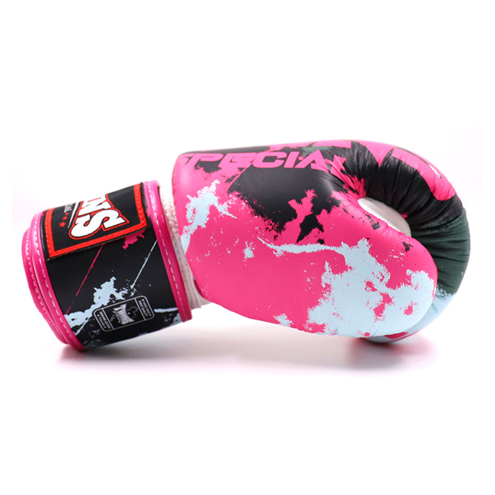Twins FBGVL3-61 Candy Pink White Muay Thai Boxing Gloves 3 Twins FBGVL3-61 Candy Pink White Muay Thai Boxing Gloves - Image 3