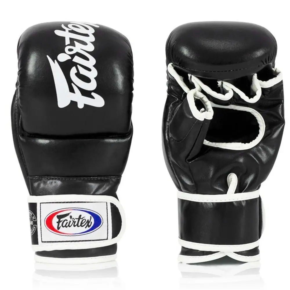 Fairtex FGV18 Black MMA Sparring Gloves 2 Fairtex FGV18 Black MMA Sparring Gloves - Image 2