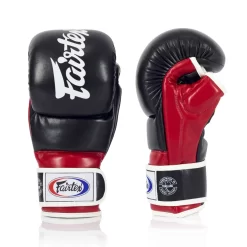 Fairtex FGV18 Black Red MMA Sparring Gloves -Fight Gear Shop fgv18 black red 3