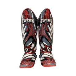 Twins FSGL10-55 Demon Grey Double Padded Shin Guards