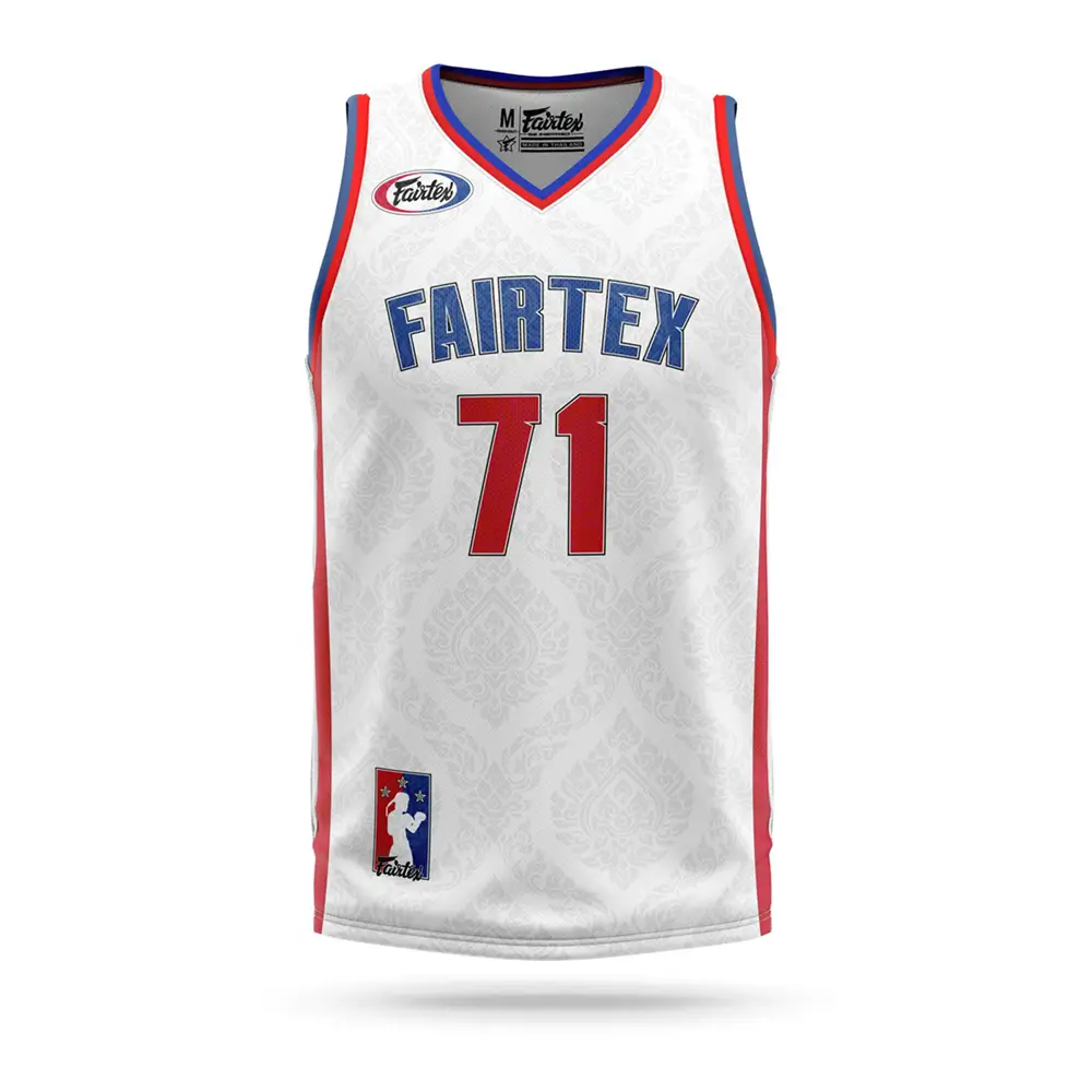 Fairtex JS19 Basketball Jersey White 1 Fairtex JS19 Basketball Jersey White