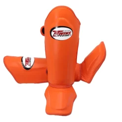 Twins SGL10 Orange Double Padded Shin Guards