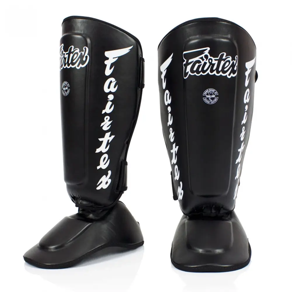 Fairtex SP7 Black Twister Detachable Shin Guards 1 Fairtex SP7 Black Twister Detachable Shin Guards
