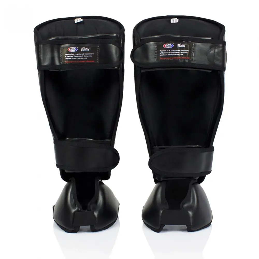 Fairtex SP7 Black Twister Detachable Shin Guards 2 Fairtex SP7 Black Twister Detachable Shin Guards - Image 2