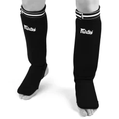 Fairtex SPE1 Black Elastic Competition Shin Pads