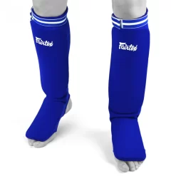 Fairtex SPE1 Blue Elastic Competition Shin Pads