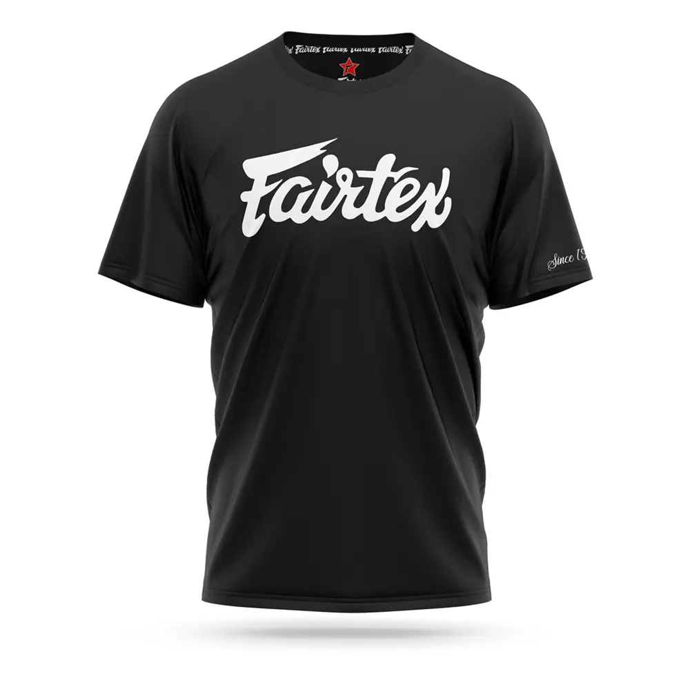 Fairtex Black Classic Logo T-Shirt TS7 1 Fairtex Black Classic Logo T-Shirt TS7