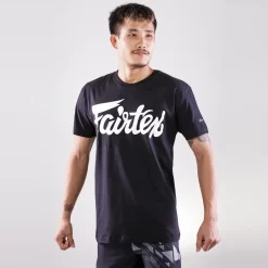 Fairtex Black Classic Logo T-Shirt TS7 5 Fairtex Black Classic Logo T-Shirt TS7 -Fight Gear Shop ts7 black 3